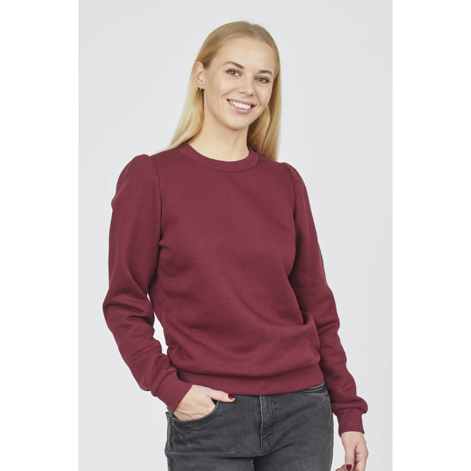 SisterS Point sweater donkerrood