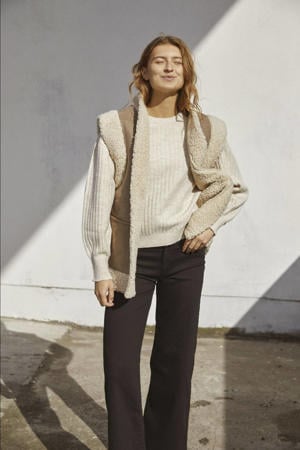 gilet beige/bruin