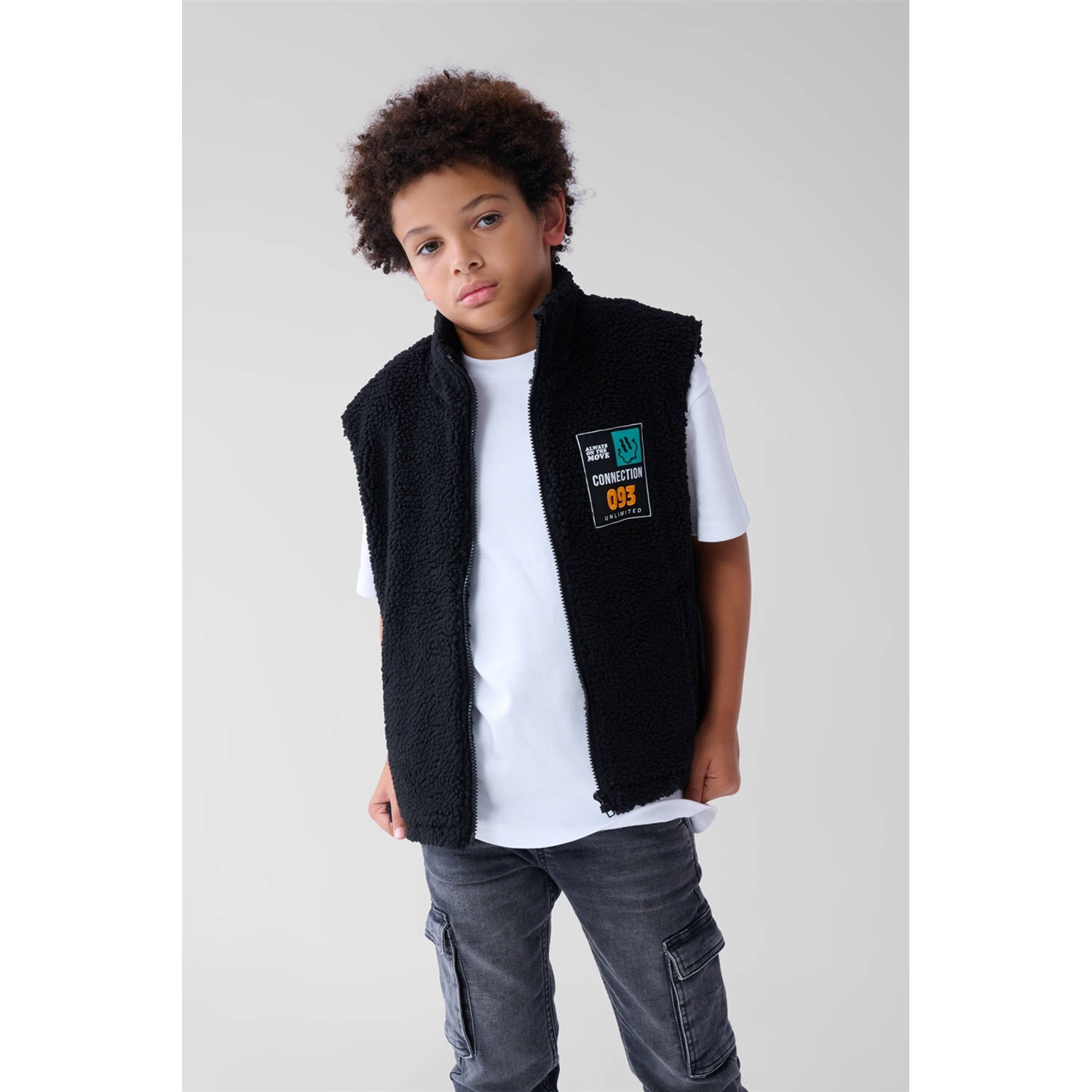 Shoeby teddy bodywarmer zwart