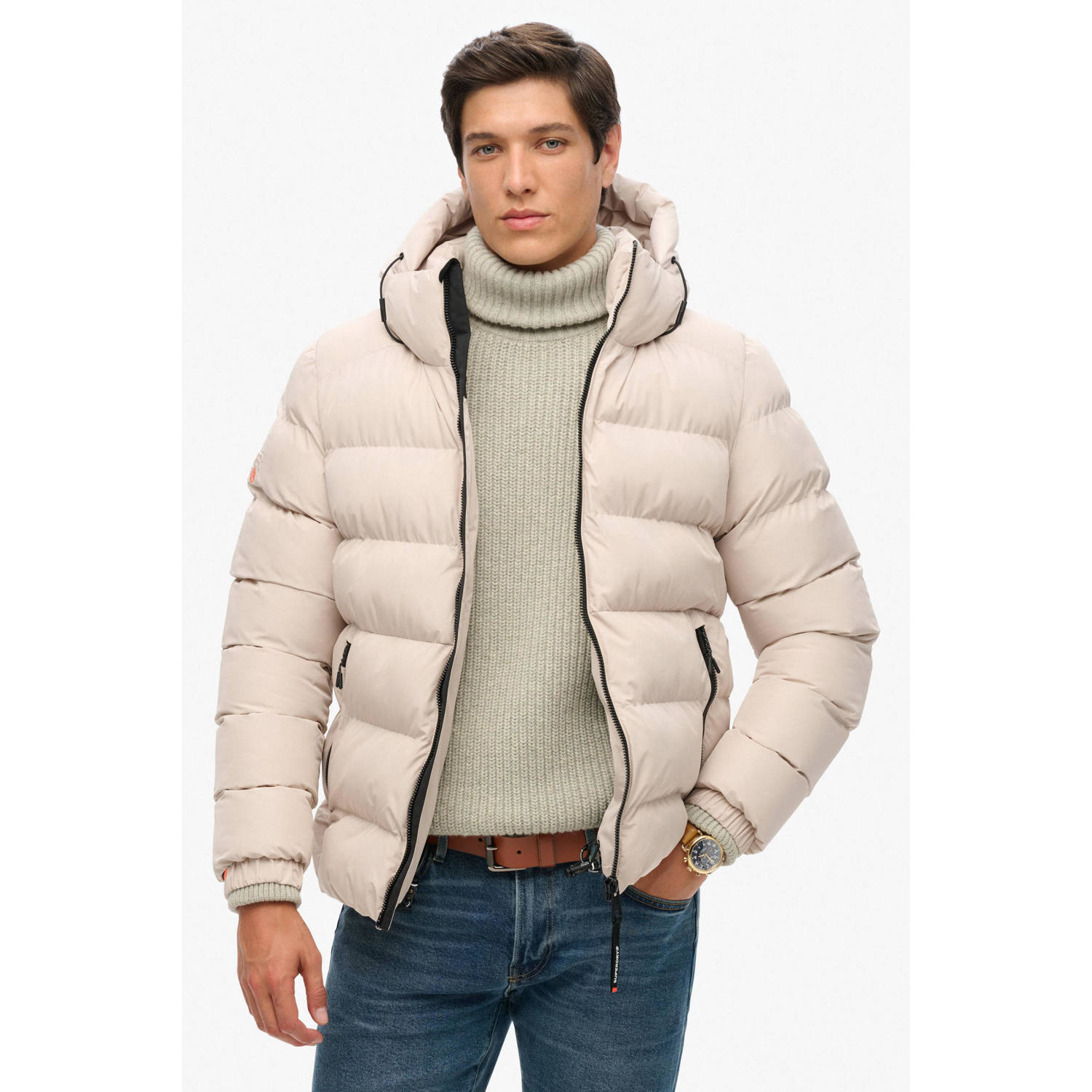 Superdry Gewatteerde jas HOODED SPORTS PUFFER JACKET