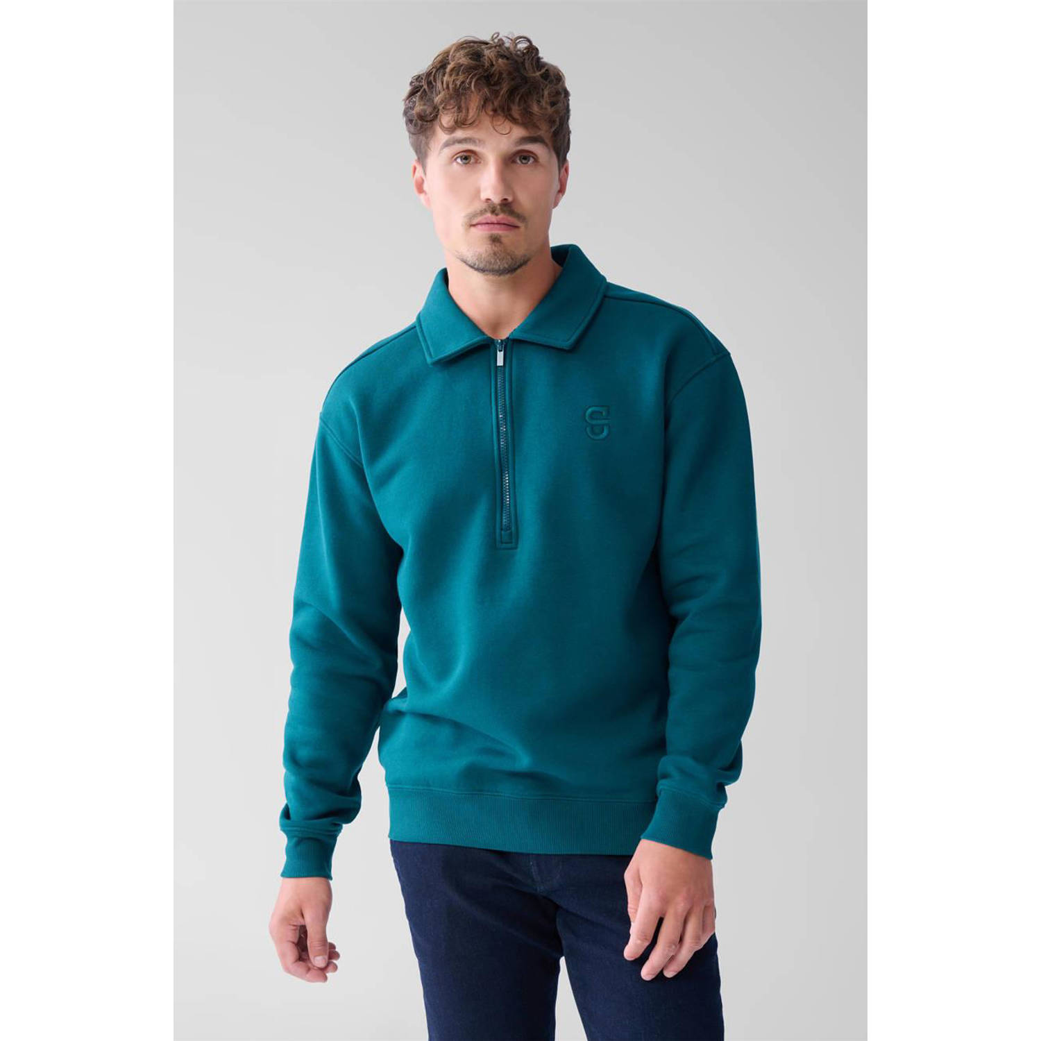 Shoeby sweater donkergroen