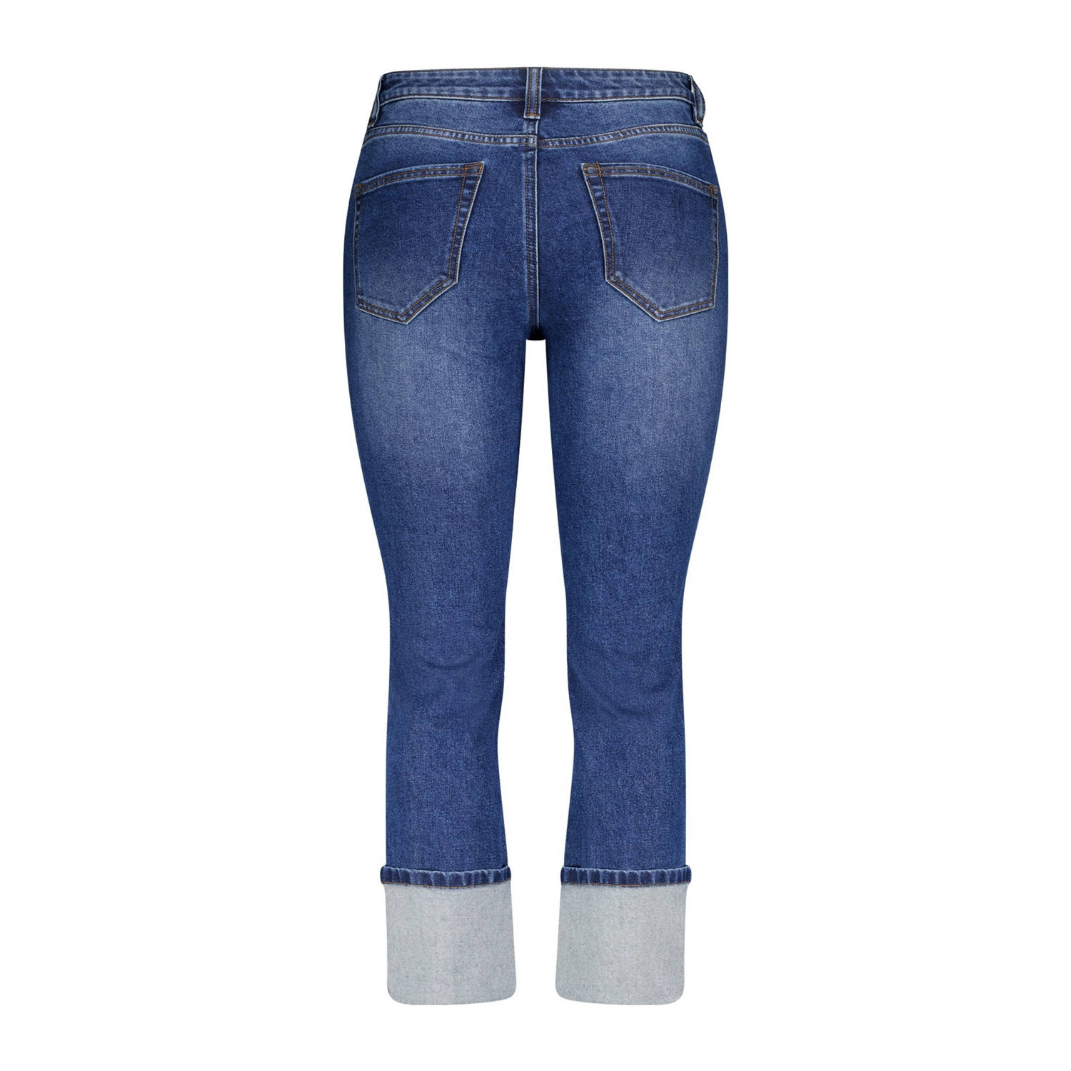MS Mode regular straight leg jeans dark blue denim