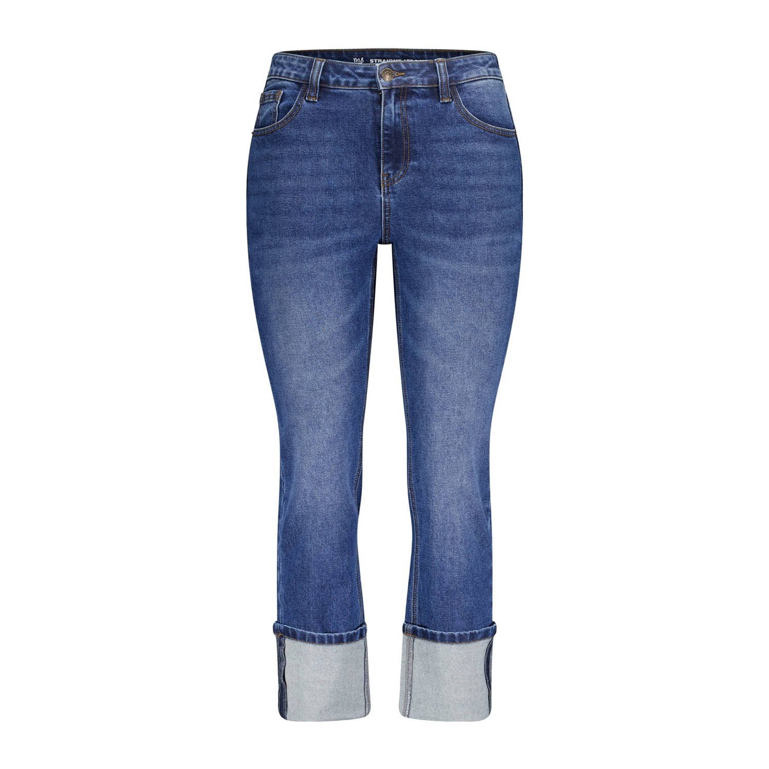 MS Mode regular straight leg jeans dark blue denim