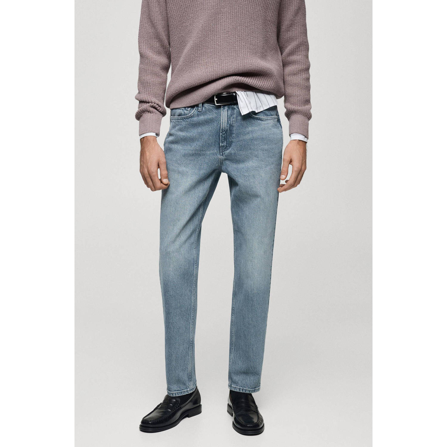 Mango Man regular fit jeans lichtblauw