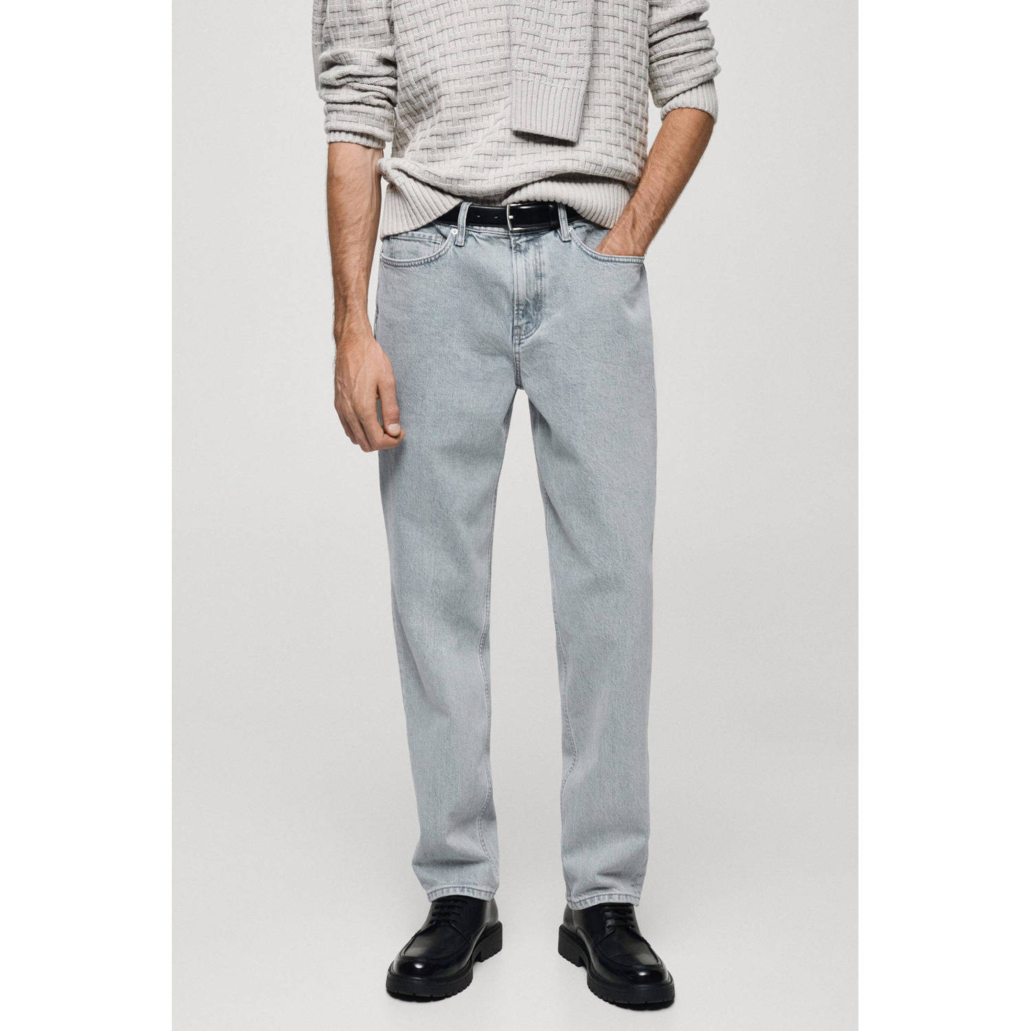 Mango Man regular fit jeans lichtblauw