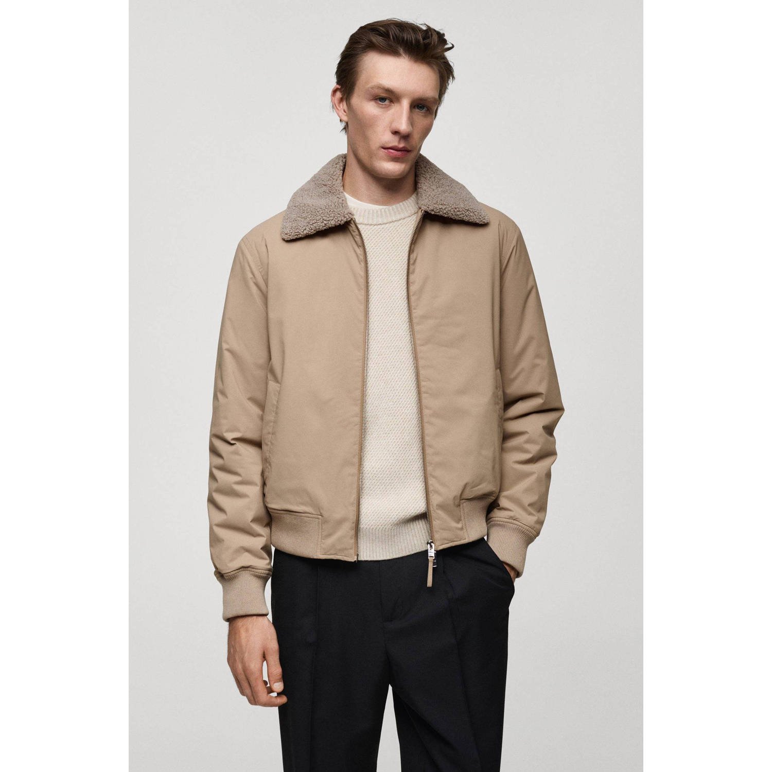 Mango Man bomberjack beige