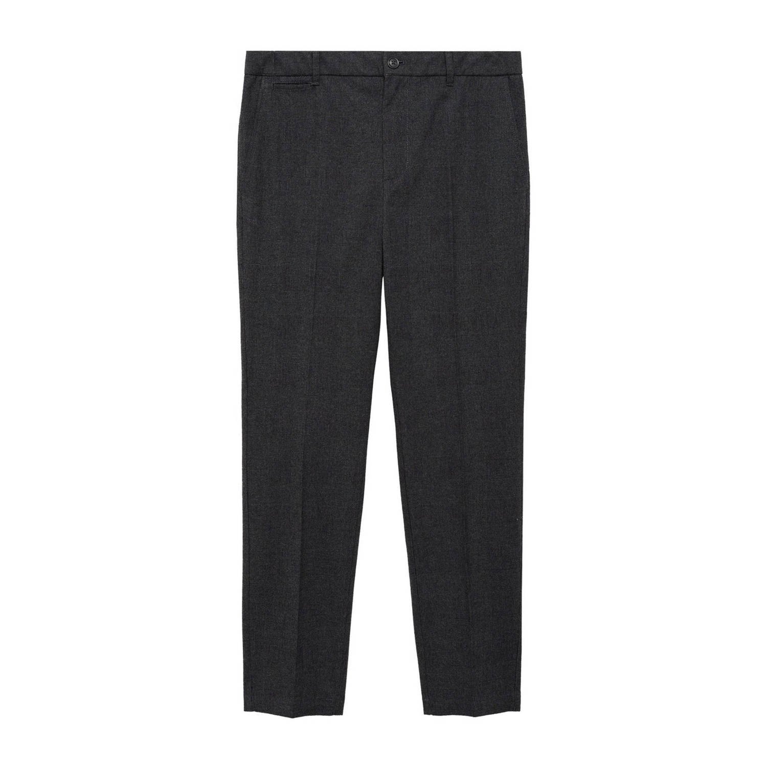 Mango Man slim pantalon grijs