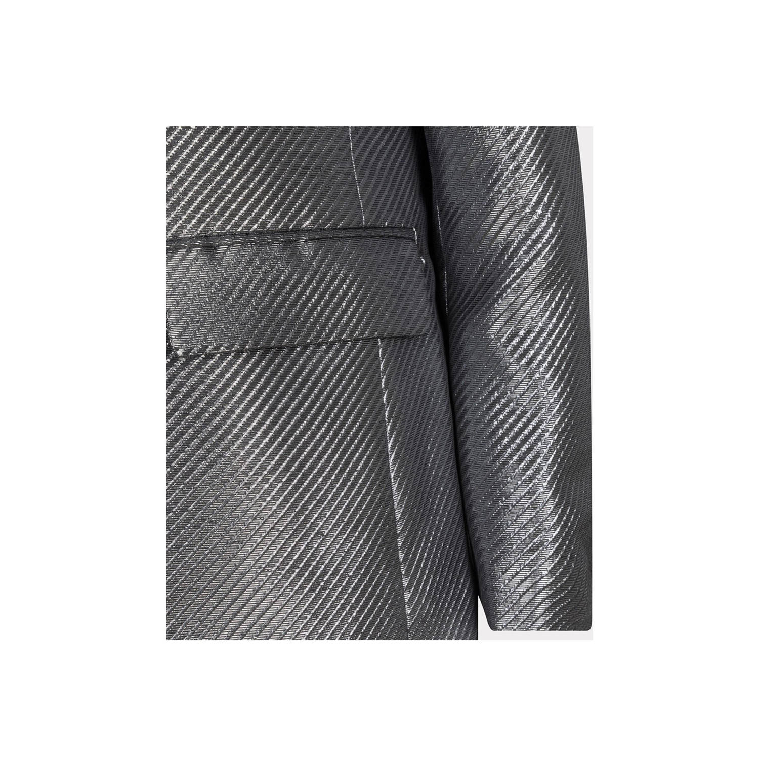 Esqualo rechtvallende blazer zilver