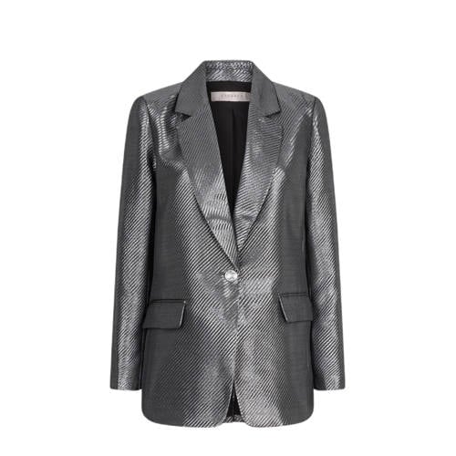 Esqualo rechtvallende blazer zilver afbeelding