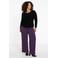 YOEK Lovers Collection straight fit broek met all over print paars