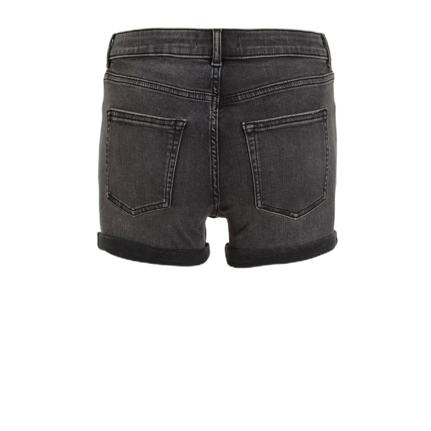 anytime denim short grijs
