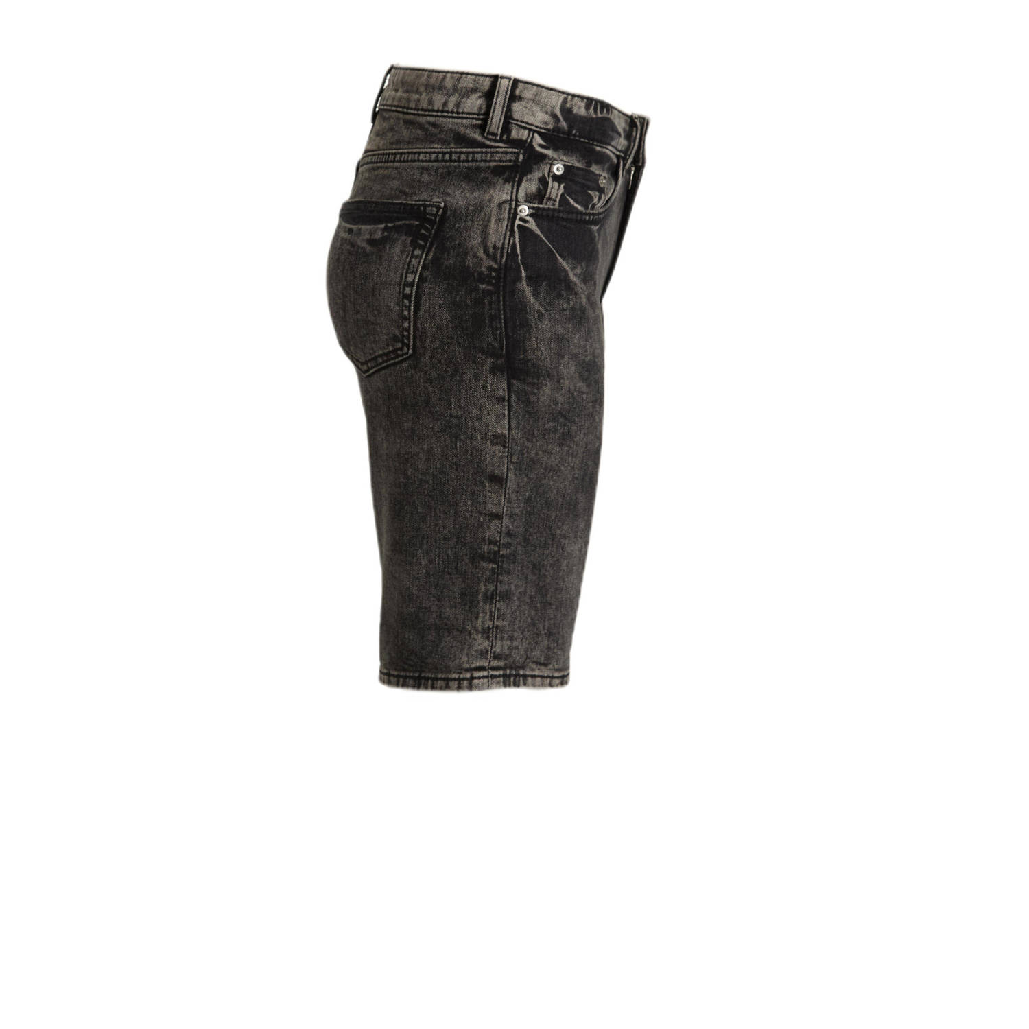 anytime denim short grijs
