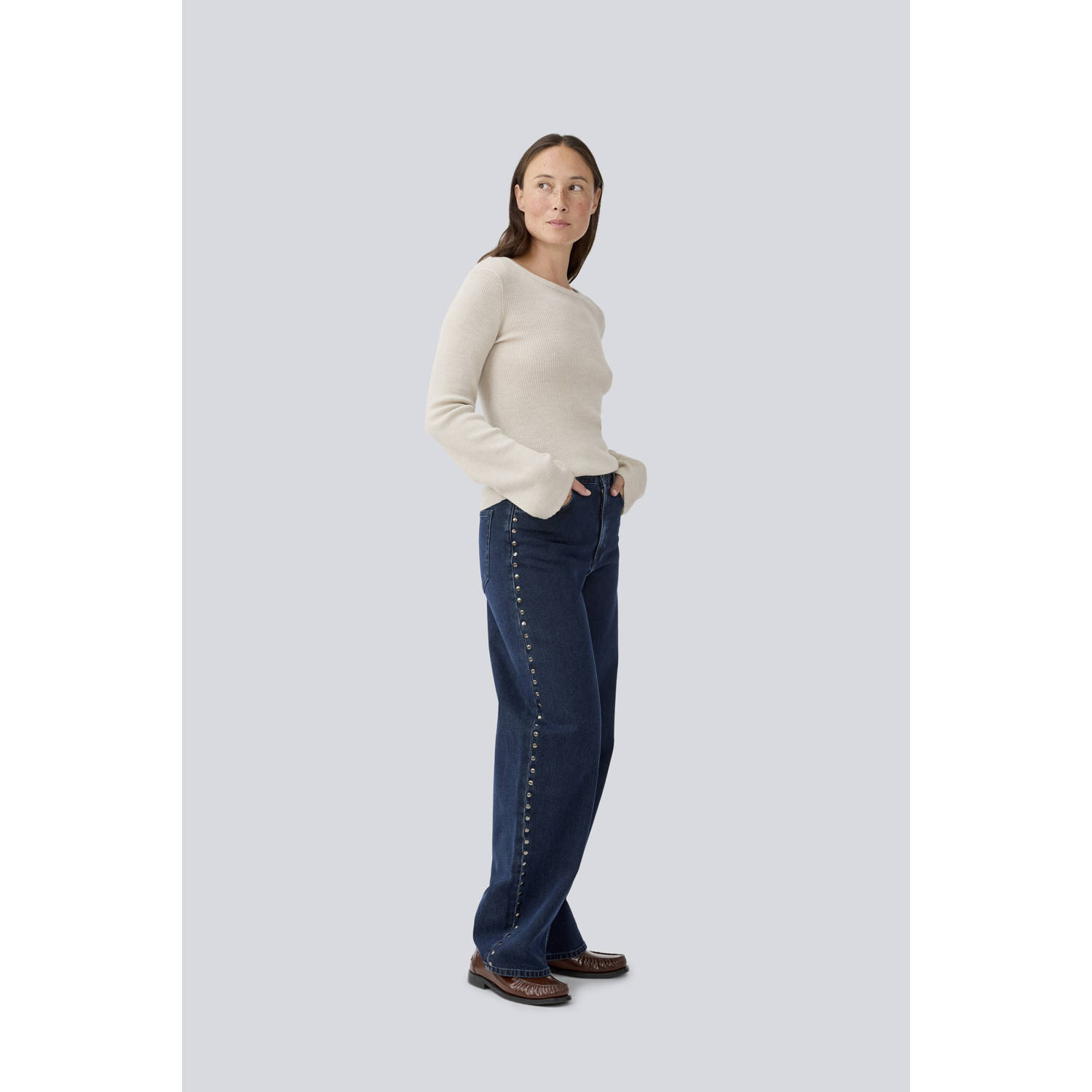 Modström high waist dark blue denim