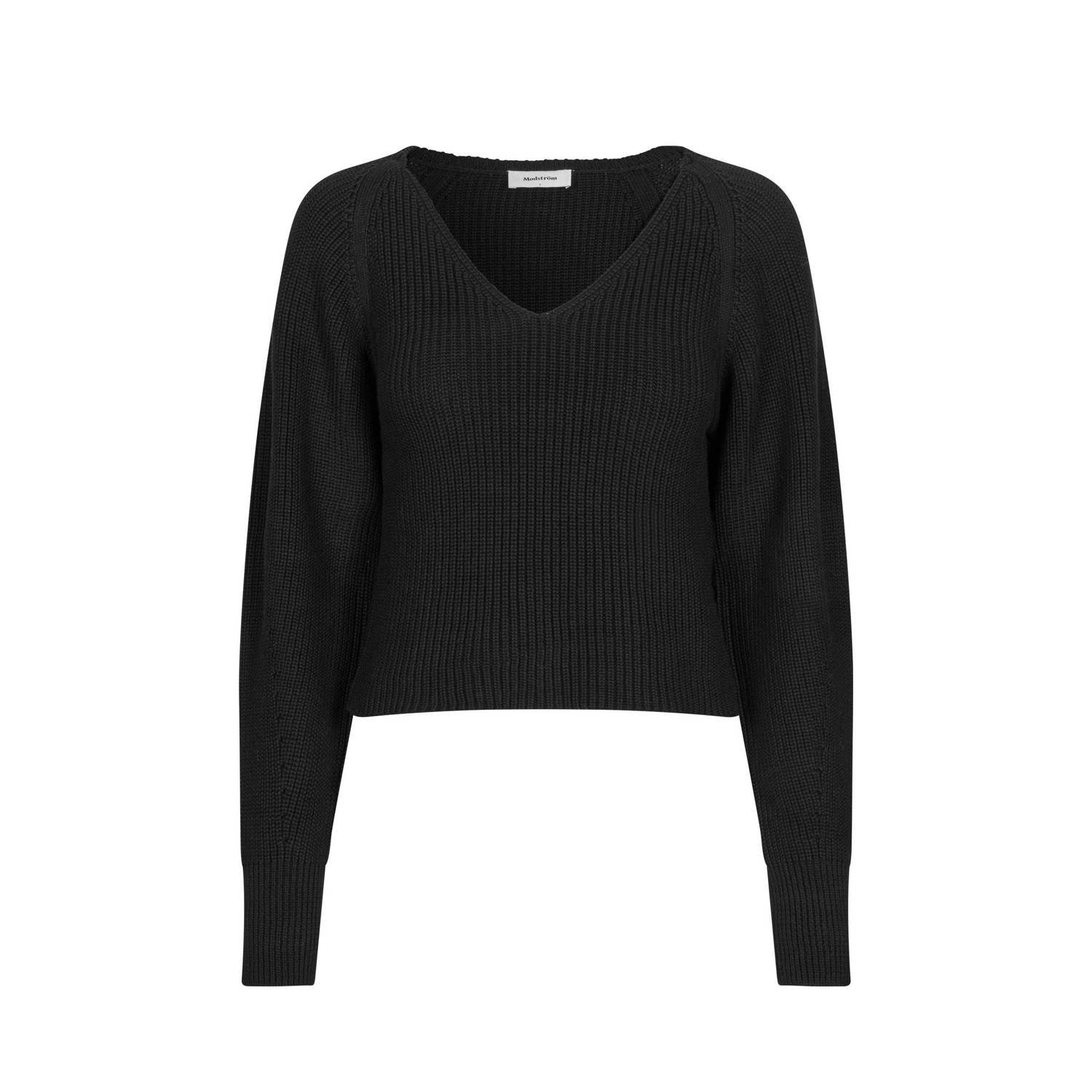 MODSTRÖM Modström Dames Tops & T-shirts Galenmd Short V-neck Zwart