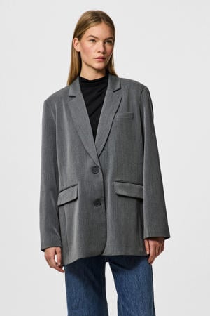 oversized blazer PCKAMIL grijs