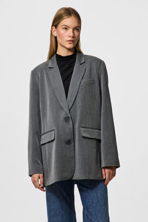 oversized blazer PCKAMIL grijs