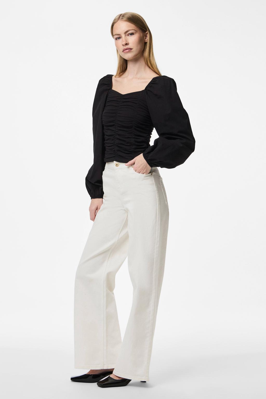 PIECES top zwart