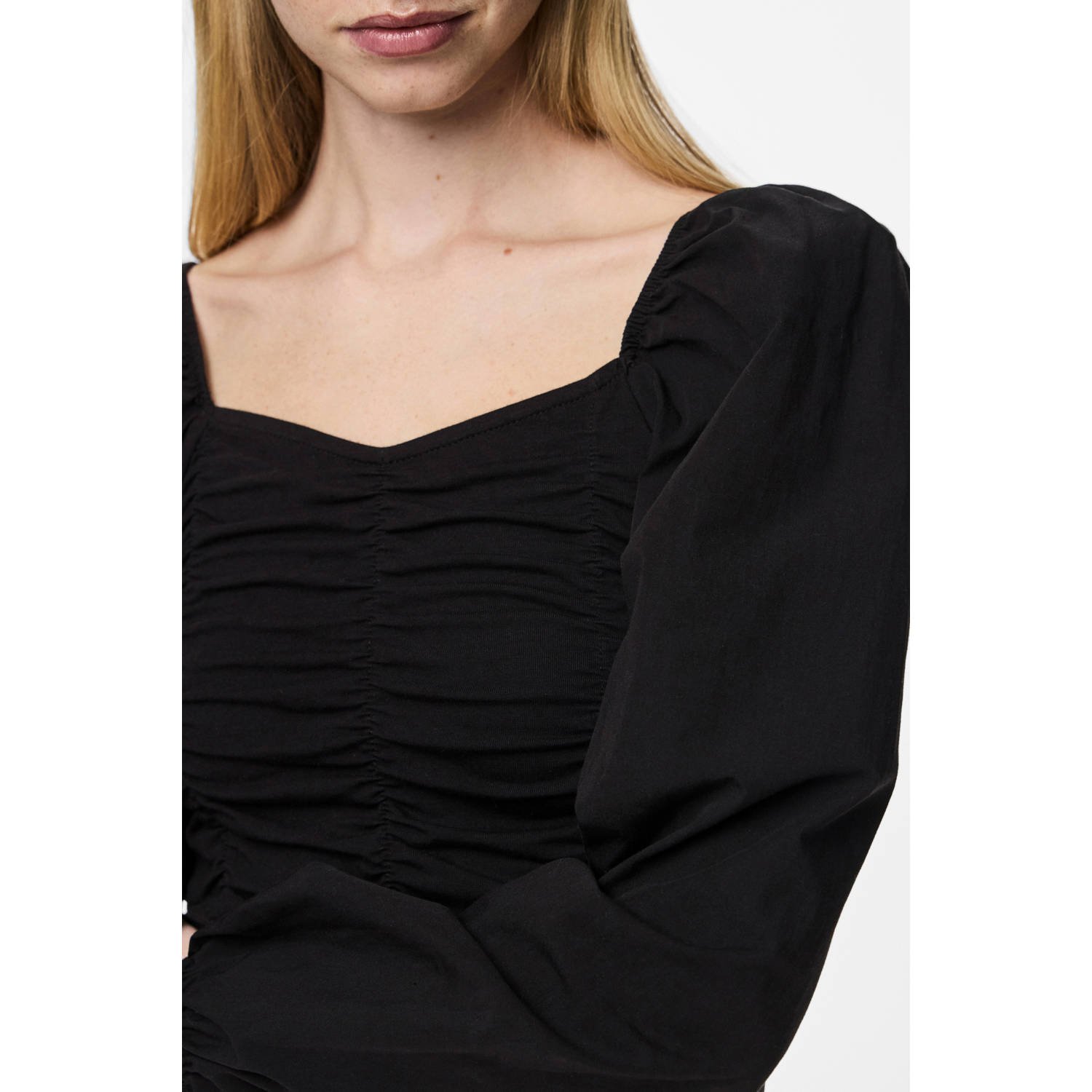 PIECES top zwart