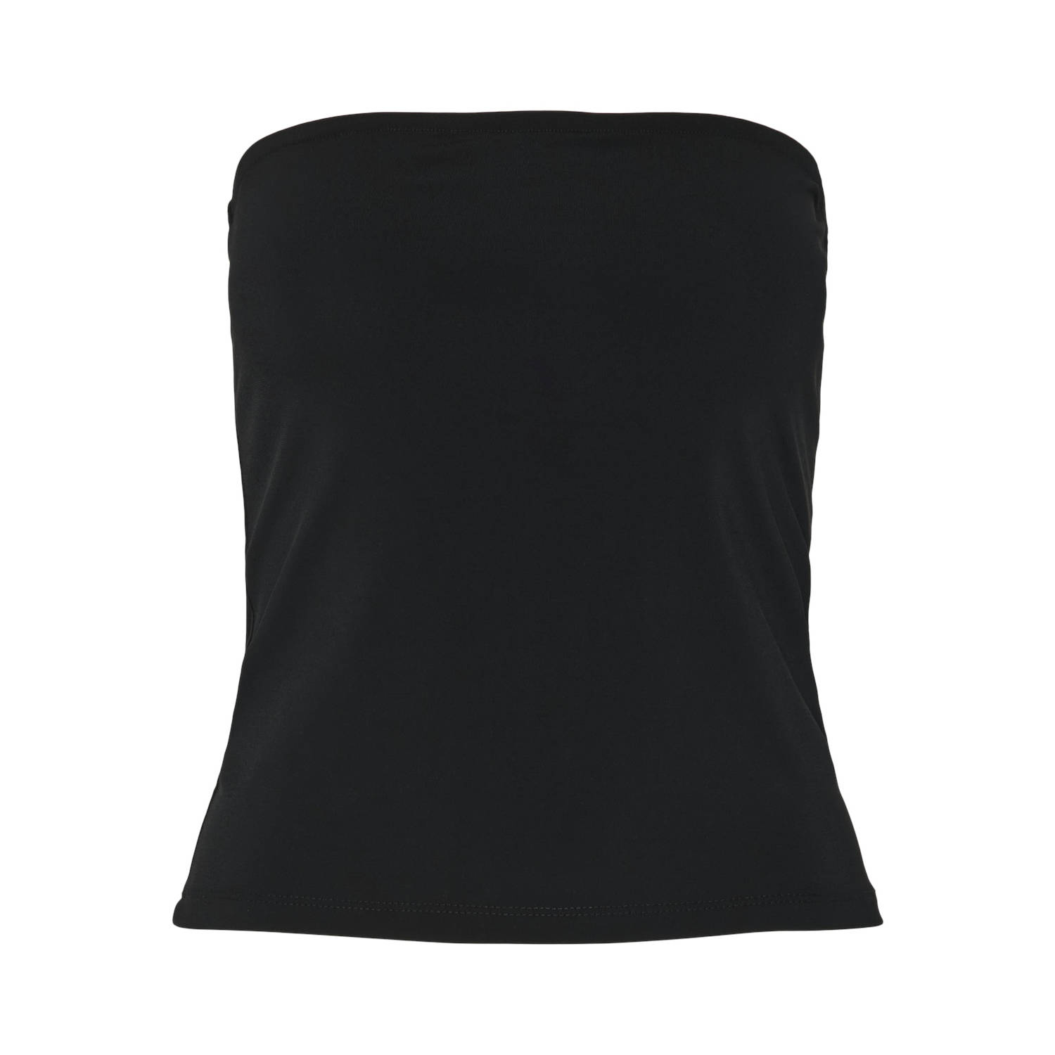 PIECES jersey top PCMADISON zwart