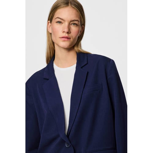 PIECES oversized blazer PCKAMIL marine afbeelding