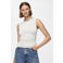PIECES mouwloze top wit PCMADISON