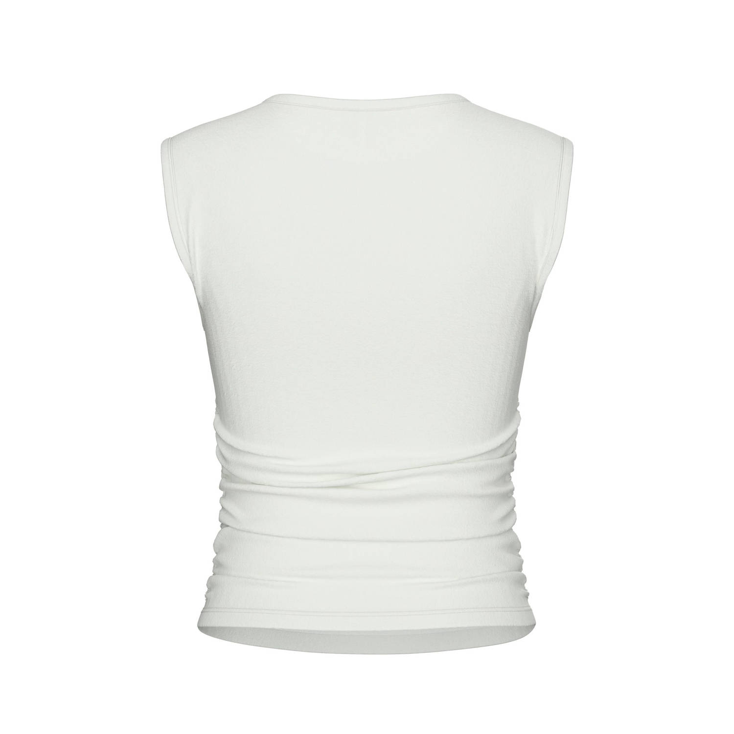 PIECES mouwloze top wit PCMADISON