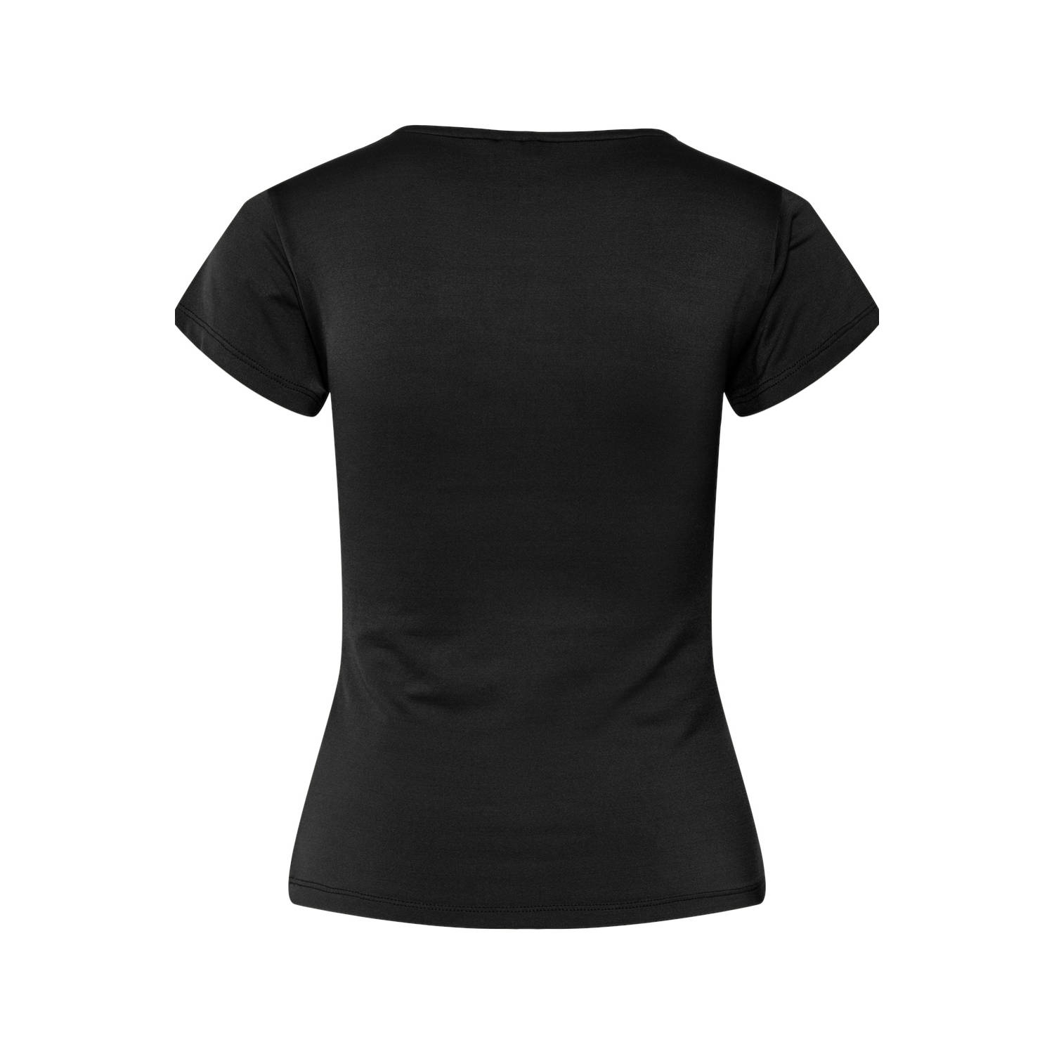 PIECES jersey T-shirt PCECHO zwart