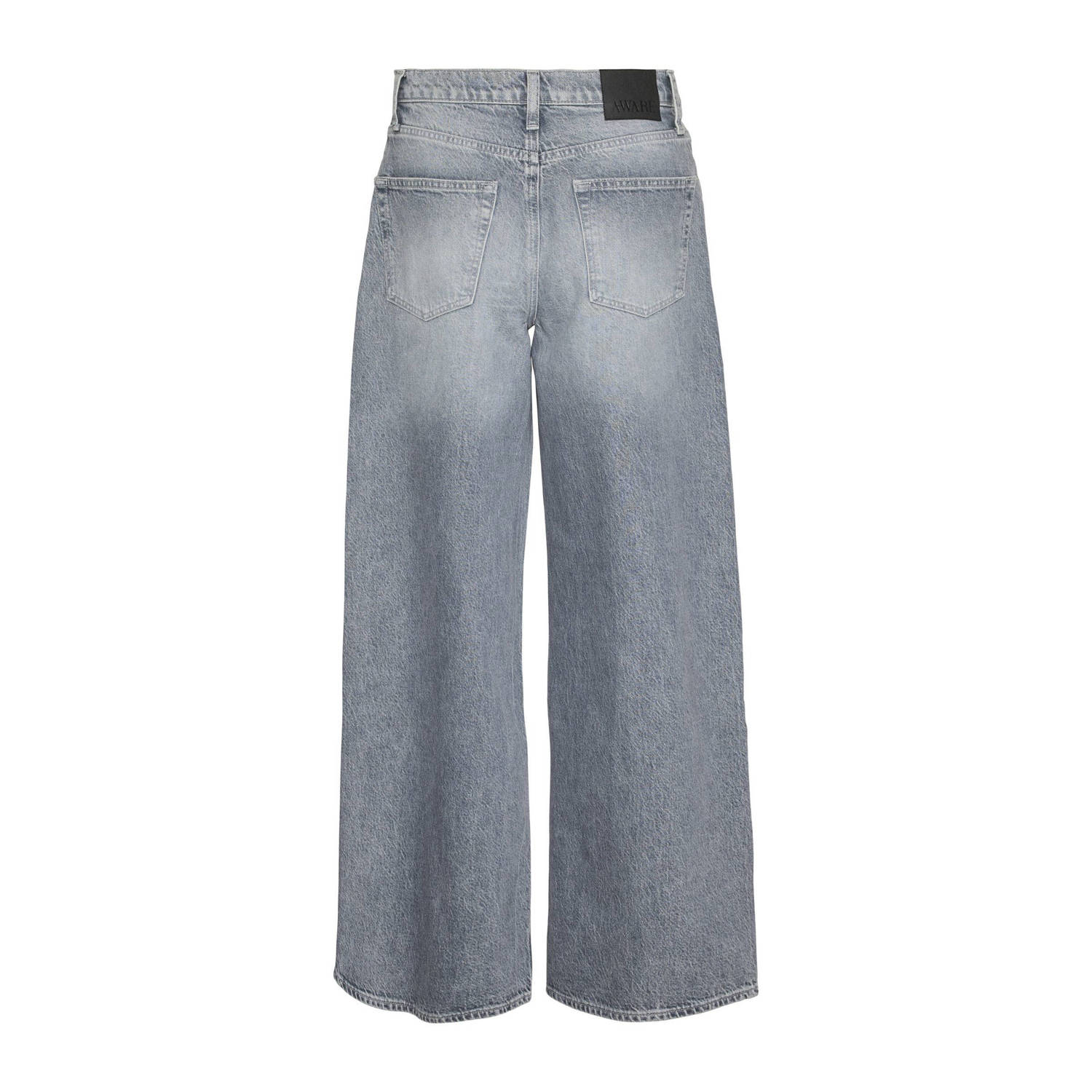 AWARE high waist wide leg jeans grey denim