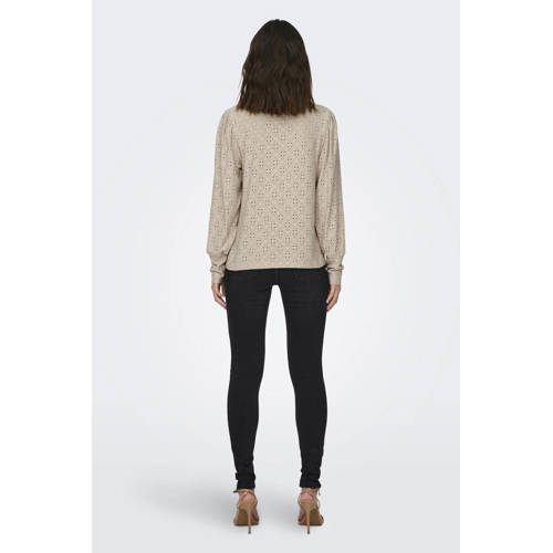 JDY top JDYCATHINKA beige afbeelding