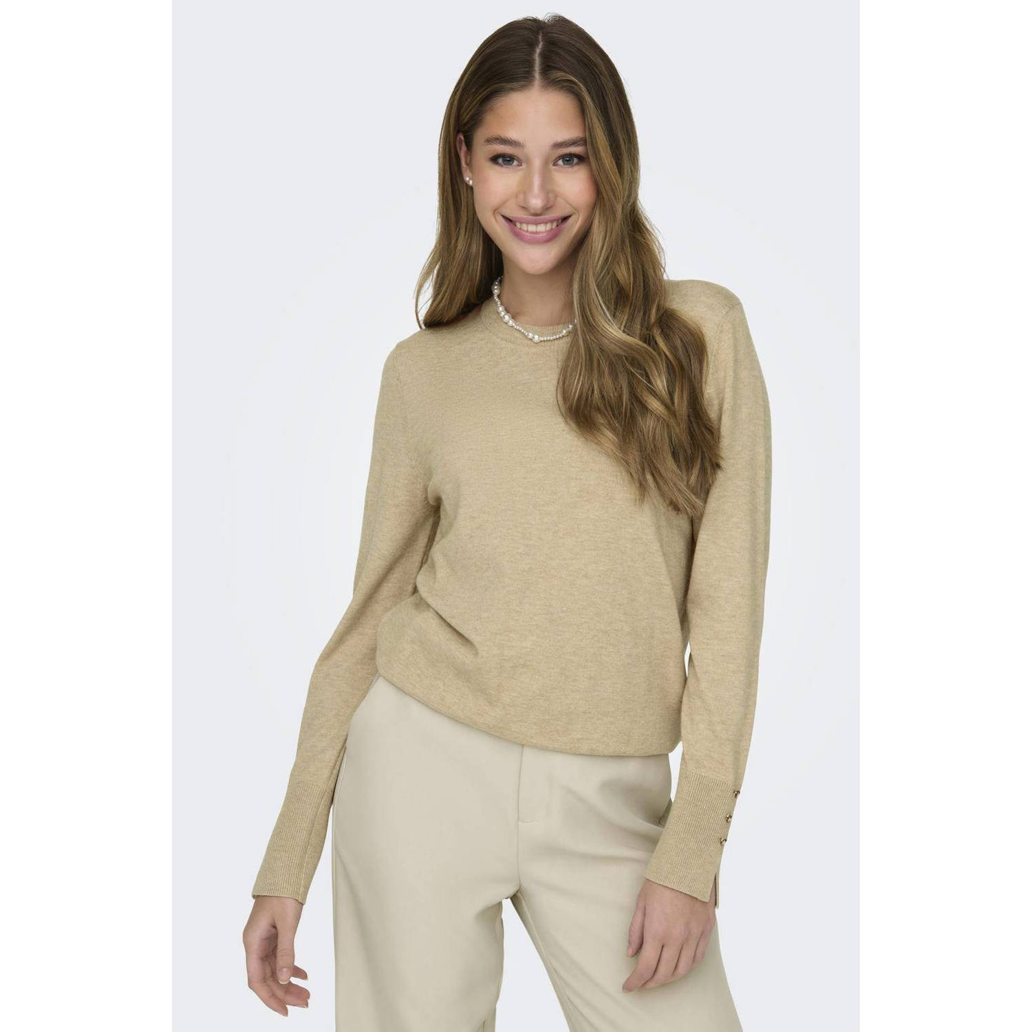 JDY pullover beige