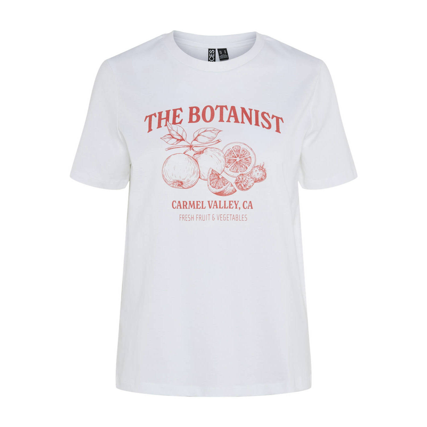 PIECES T-shirt wit PCSILLE