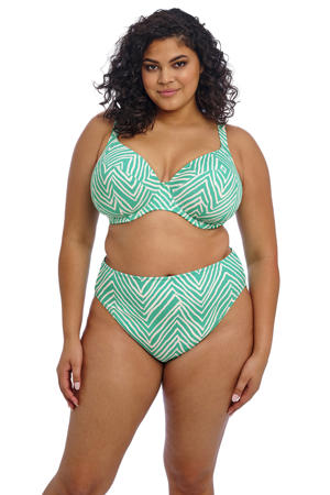 bikinislip Fiji Falls turquoise/wit