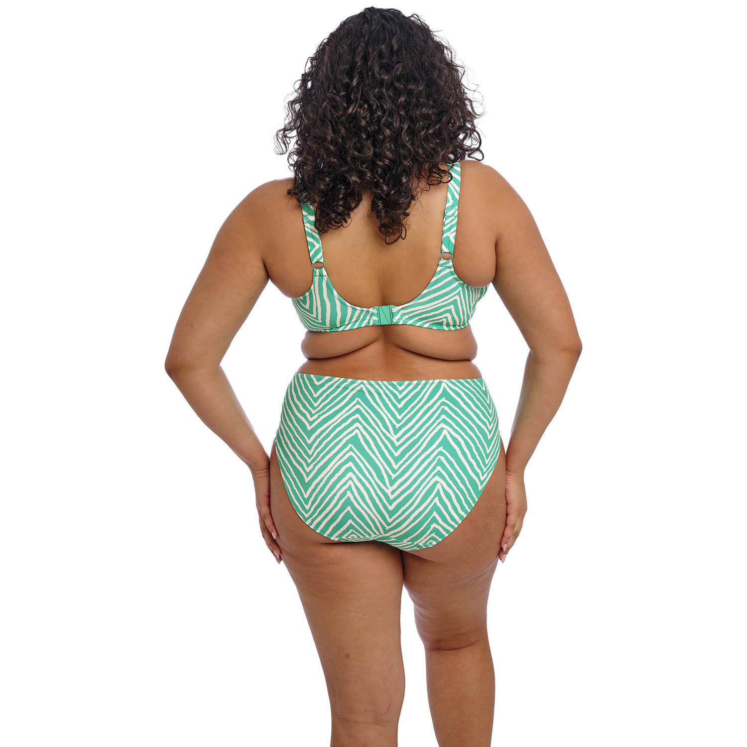 Elomi bikinislip Fiji Falls turquoise wit