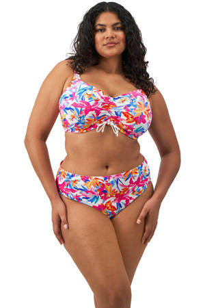 bikinislip Savaneta roze/blauw/wit
