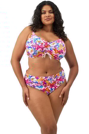 bikinislip Savaneta roze/blauw/wit