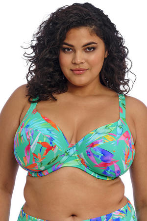 niet-voorgevormde beugel bikinitop Toyama Tides turquoise/fuchsia/blauw