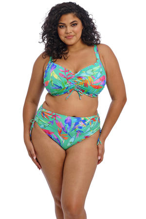 bikinislip Toyama Tides turquoise/fuchsia/blauw