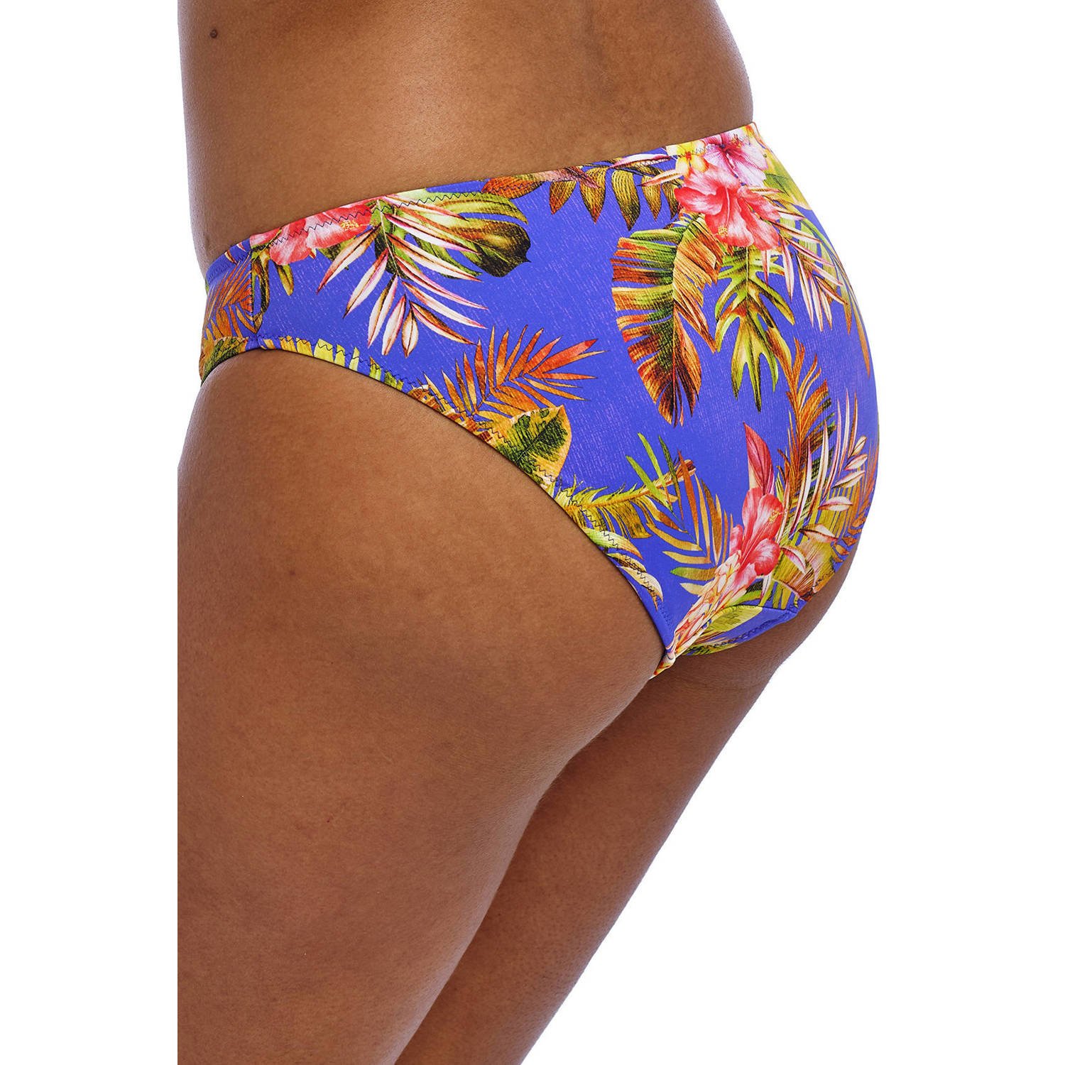 Freya bikinibroekje Tiger Valley blauw roze groen