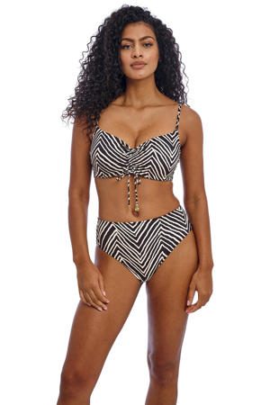 high waist bikinibroekje Fiji zwart