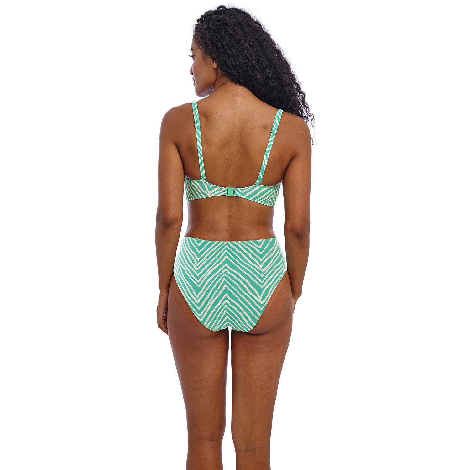 Freya high waist bikinibroekje Fiji turquoise