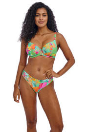 thumbnail: Freya niet-voorgevormde beugel bikinitop Isla Margarita turquoise/roze