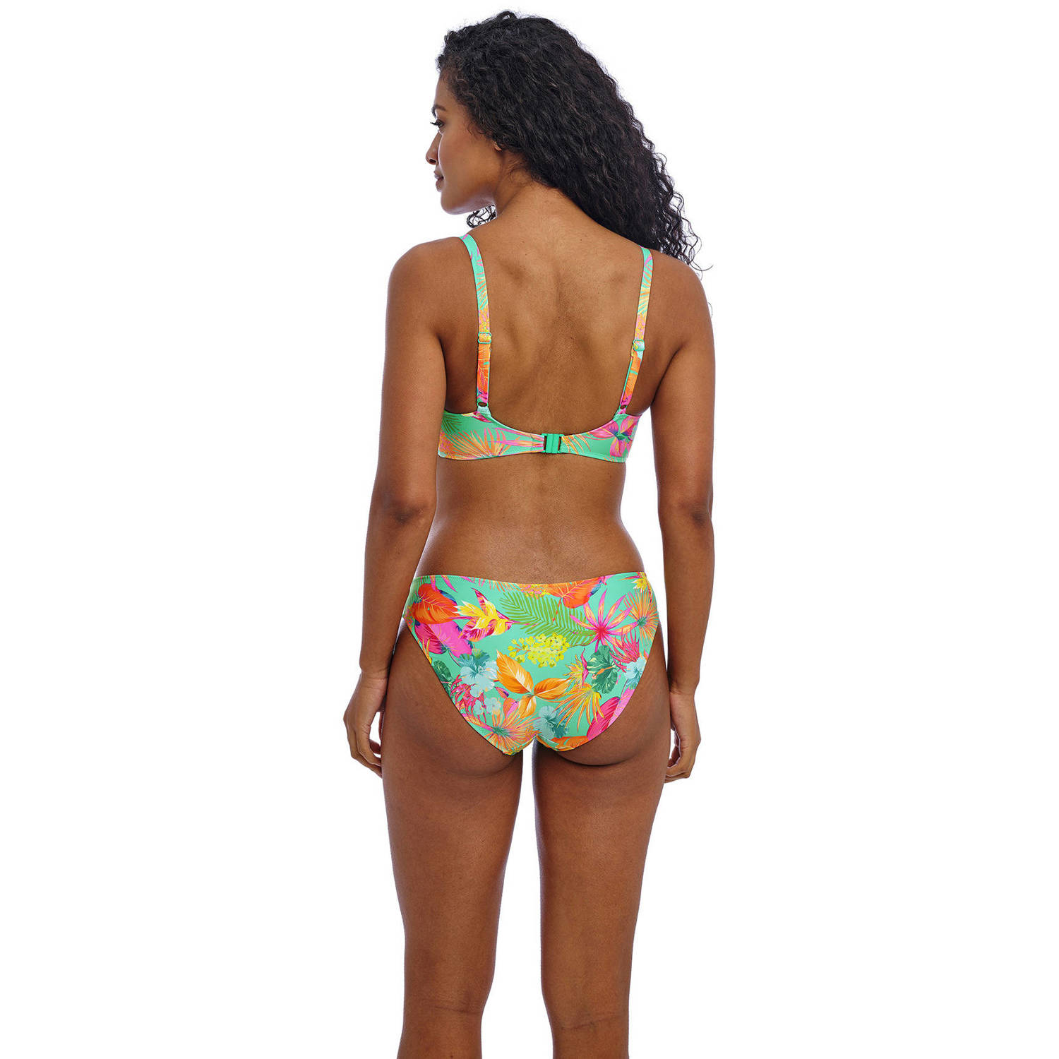 Freya niet-voorgevormde beugel bikinitop Isla Margarita turquoise roze