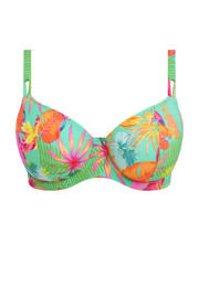 thumbnail: Freya niet-voorgevormde beugel bikinitop Isla Margarita turquoise/roze