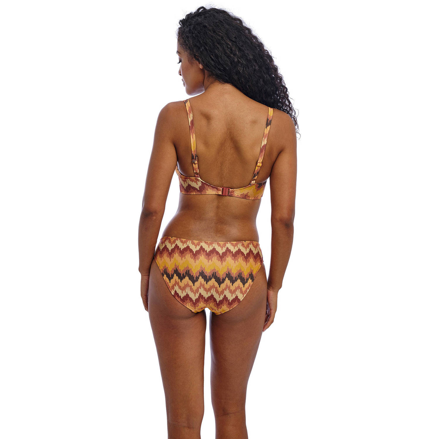Freya bikinibroekje Arizona met lurex bruin beige goud