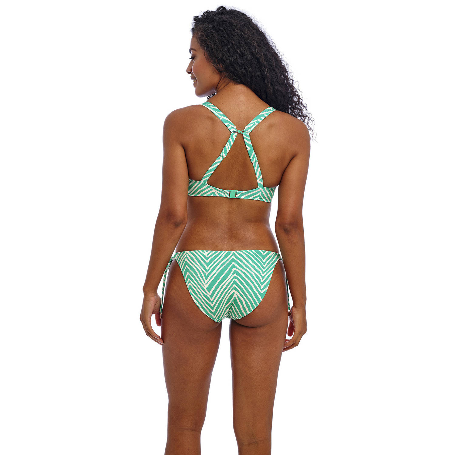 Freya niet-voorgevormde beugel bikinitop Fiji turquoise