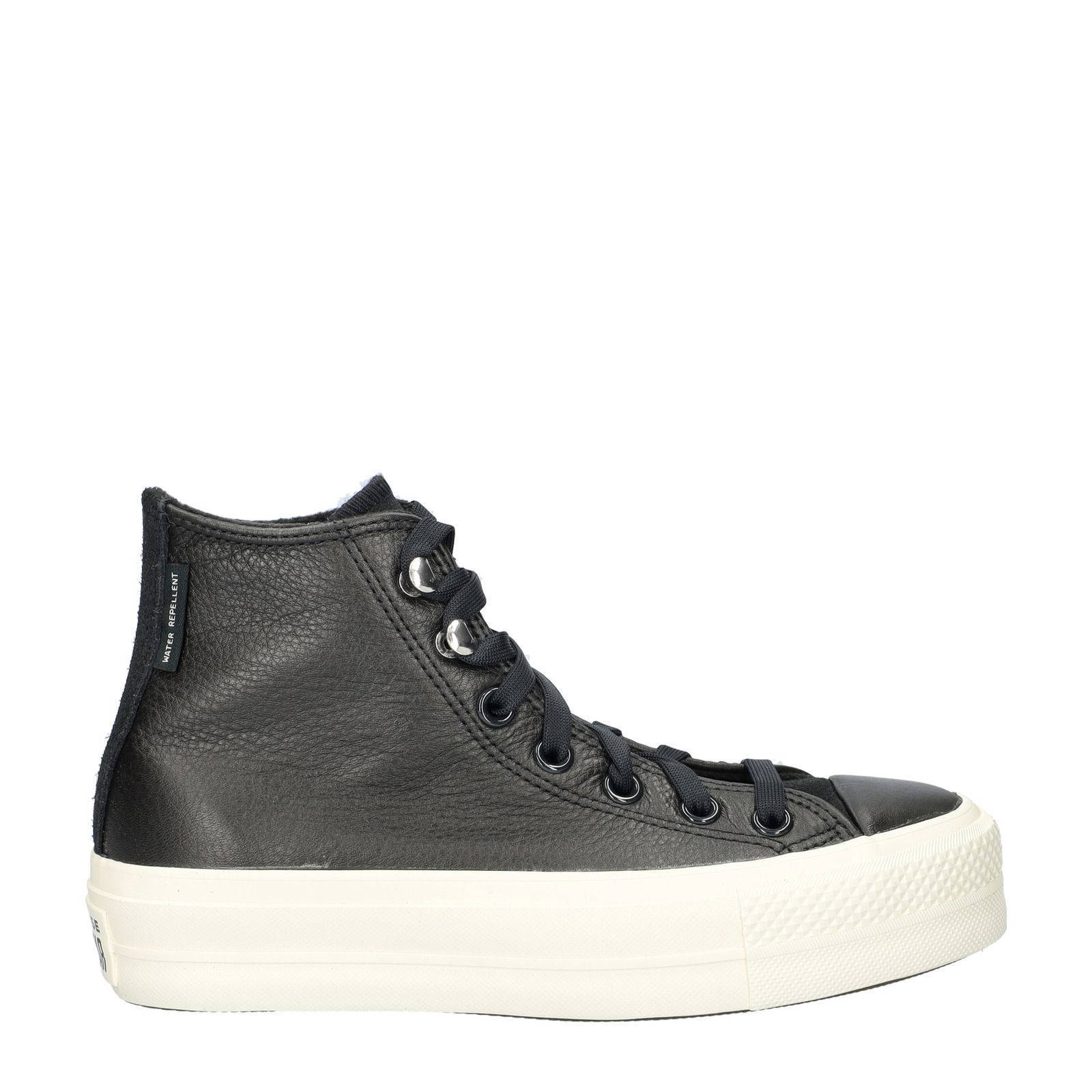 Converse Chuck Taylor Lift leren sneakers zwart wehkamp