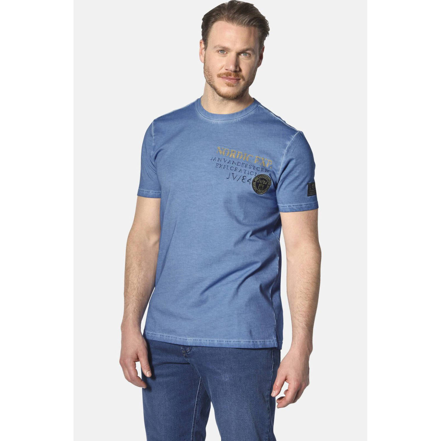 Jan Vanderstorm T-shirt ANDJORN blauw