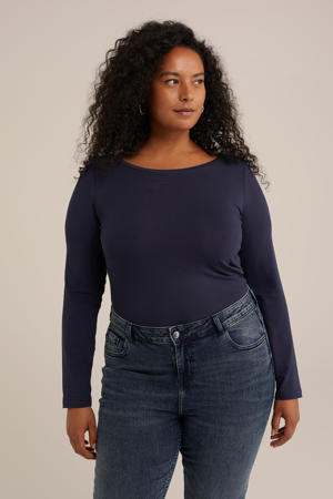longsleeve donkerblauw