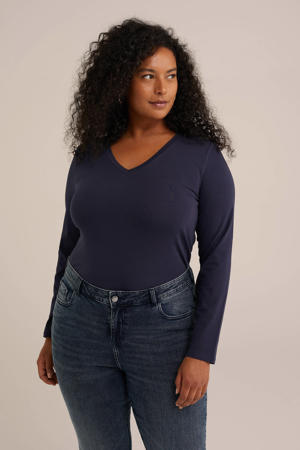longsleeve donkerblauw