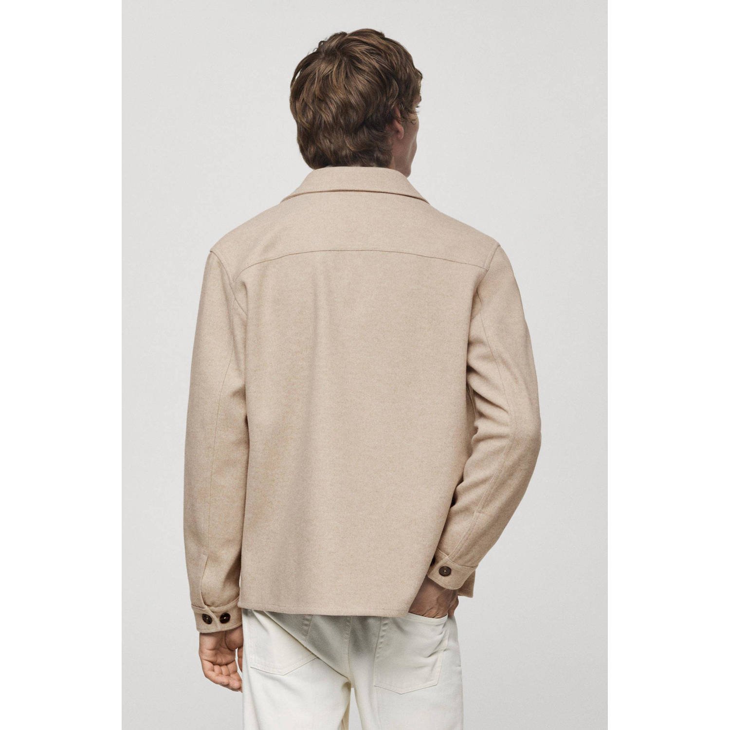 Mango Man overshirt beige